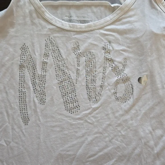 Victoria's Secret I Do Collection White Racerback Tunic NWT L/G - Picture 2 of 8